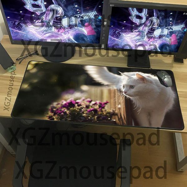 

mouse pads & wrist rests xgz animal cute cat pad large size game household computer lapessential keyboard desk mat