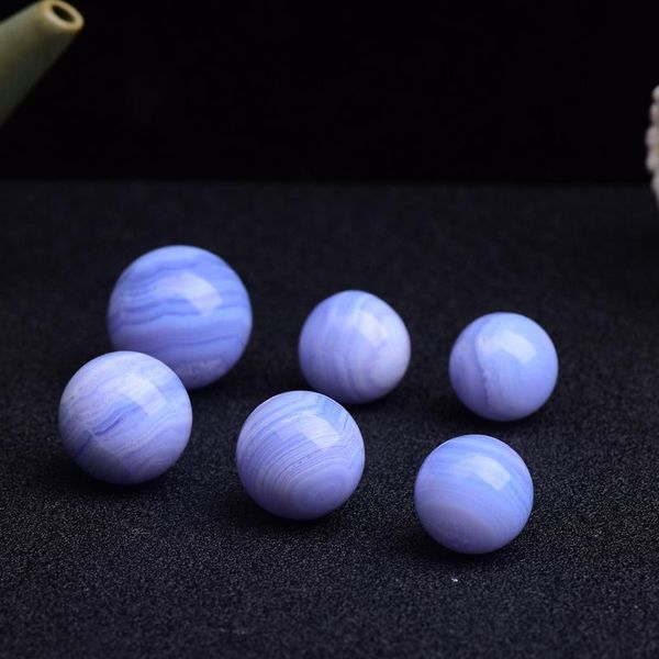 

decorative objects & figurines natural blue lace agate quartz crystal ball healing gems stone gifts home small ornaments decorations
