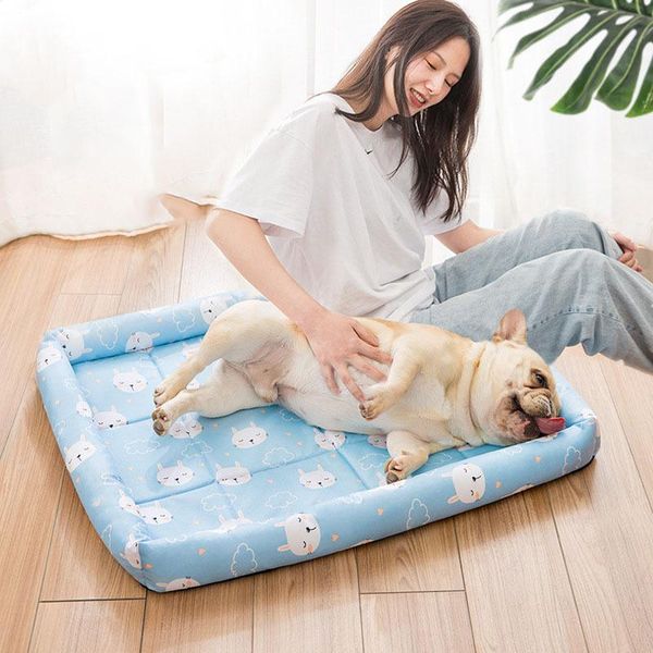 

kennel pad summer cooling easy cleaning non-toxic washable wateproof breathable and comfortable for dogs cat pets kennels & pens