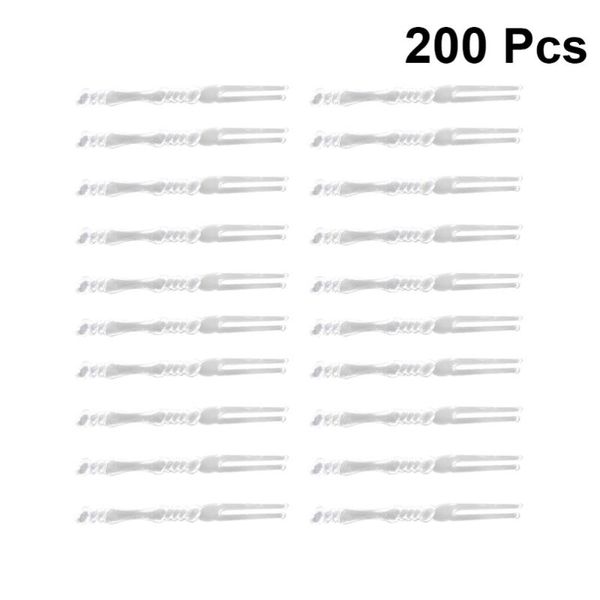 

forks 200pcs disposable mini fruit simple 2 pong