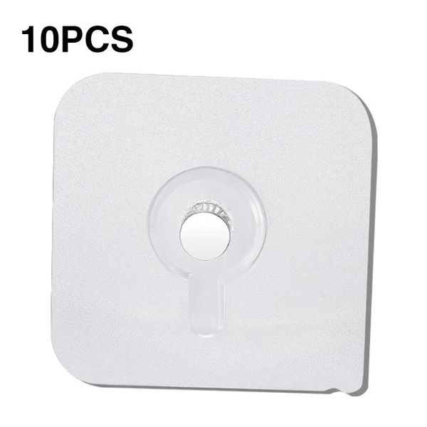 

hooks & rails 10pcs/set hanging office self adhesive home living room door back wall bedroom durable multifunction punch waterproof