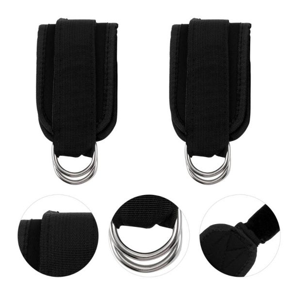 

ankle support 1 pair straps load resistance band for cable machines with, Blue;black