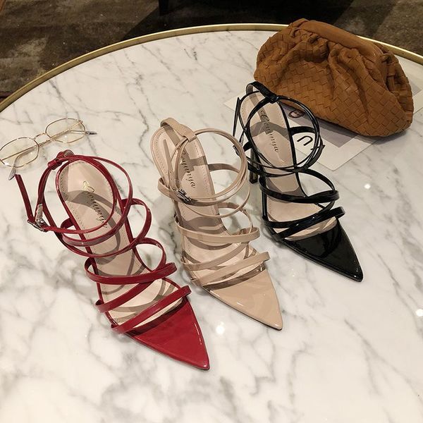 

female sandal 2021 summer large size buckle espadrilles platform sale of women's shoes clear heels girls stiletto big fashion po sandal, Black