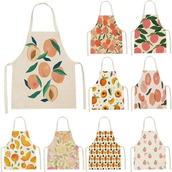 

aprons kitchen apron women for children 38-47cm cartoon fruit custom logo household cleaning supplies 55-68cm
