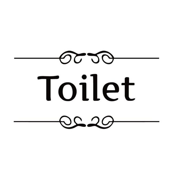 

wall stickers wc toilet entrance sign door for public place home decoration creative pattern decals diy funny mural art