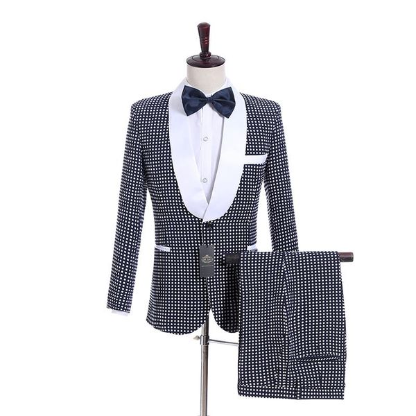 

one button groomsmen black/navy blue/royal blue groom tuxedos shawl lapel men suits wedding 2 pieces ( jacket+pants+tie ) z253 men's &, White;black
