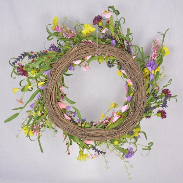 

decorative flowers & wreaths 2021 artificial daisy spring flower wreath large decoration for wedding front door