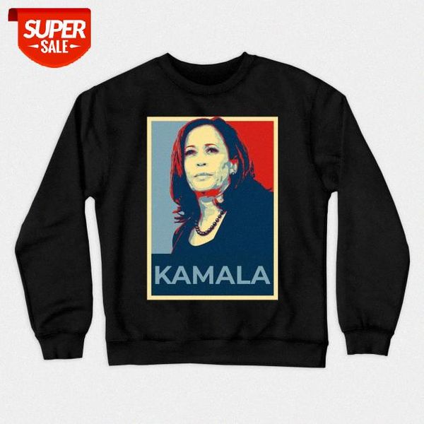 

kamala harris crew neck sweatshirt general selection men's and women's large size plus fleece #ff3a, Black