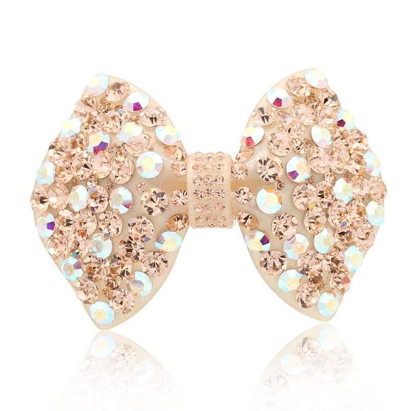 

hair clips & barrettes big barrette - classic clip hairpin rhinestone accessories for women hairgrip ornament hairwear wedding, Golden;silver