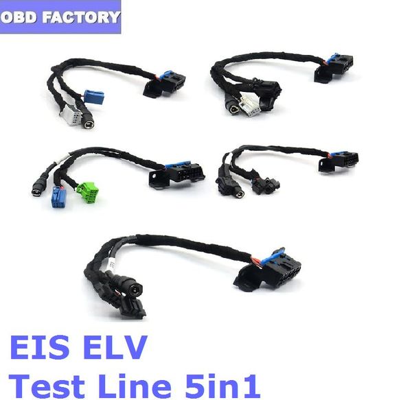 

diagnostic tools 5pcs/set eis elv test maintenance cables five-in-one detection key for work with vvdi mb bga tool