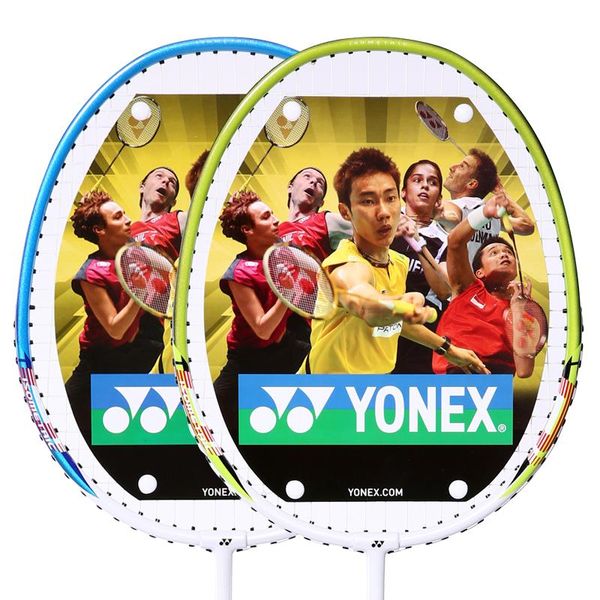 

genuine badminton rackets b6500 finished with strung yy for beginner bag sets
