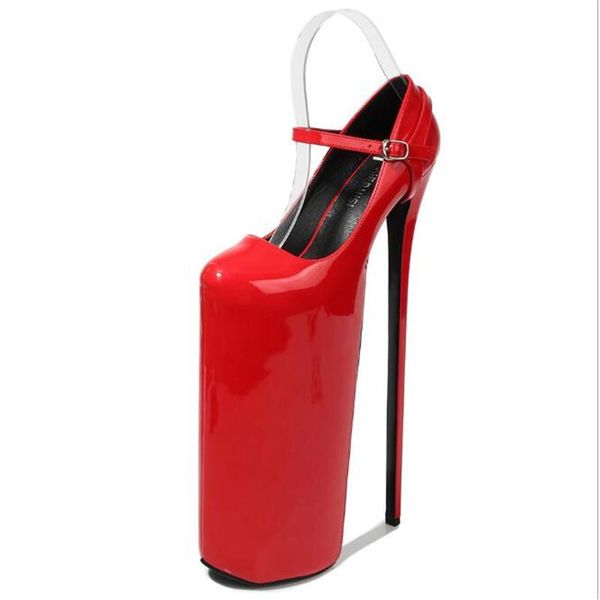 

dress shoes 30cm high-heeled platform pole dance celebrity sucking women's size 46, Black