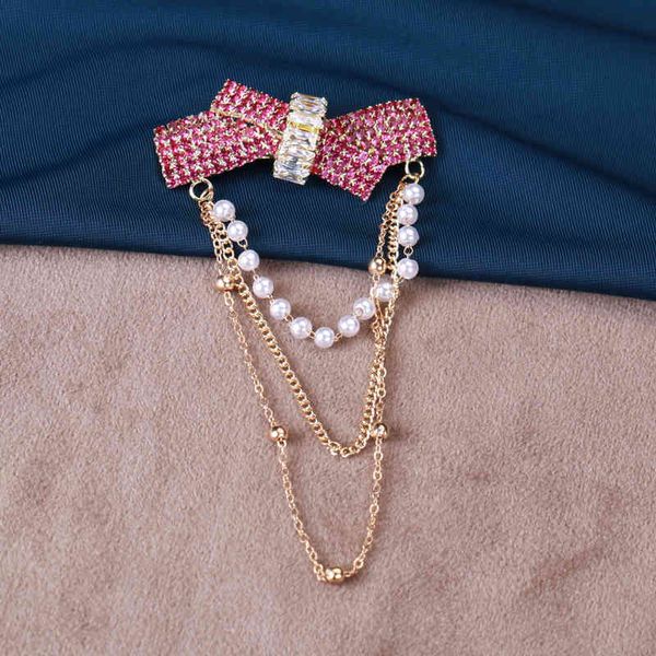 

factory new wholesale bow temperament pearl chest grab chain brooch christmas