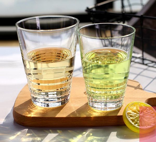 

set of 2 classical home water glass clear party wine cup gla-176 glasses