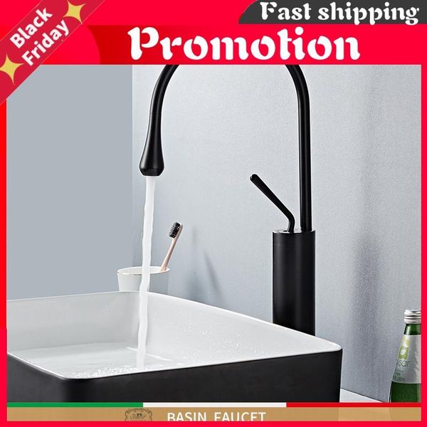 

basin faucets black bathroom faucet for mixer tall taps waterfall single hole sink torneira