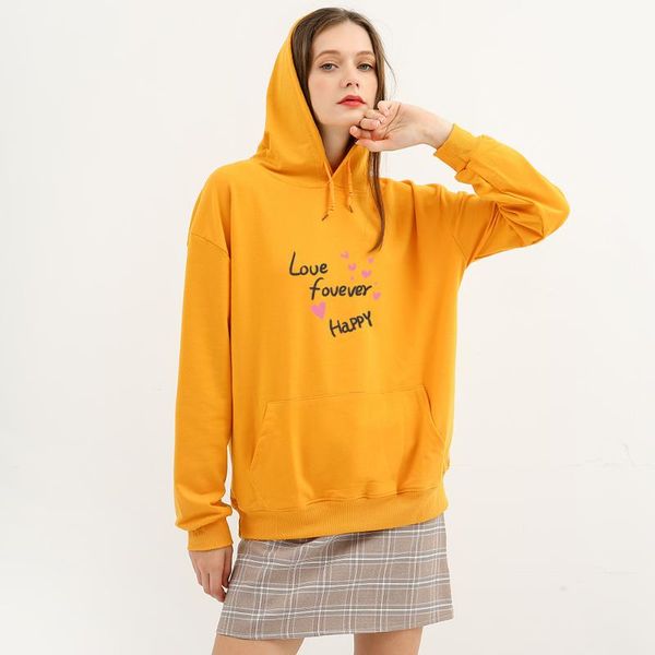 

women's hoodies & sweatshirts lover plus size loose trendy harajuku letters graphic printed pullovers funny 90s grande taille femme, Black