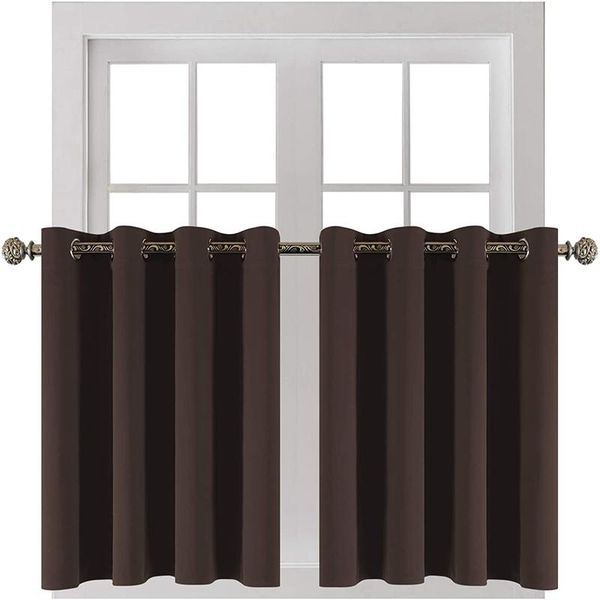 

curtain & drapes blackout short curtains for bedroom coffee color kitchen small window living room treatments blinds home decor
