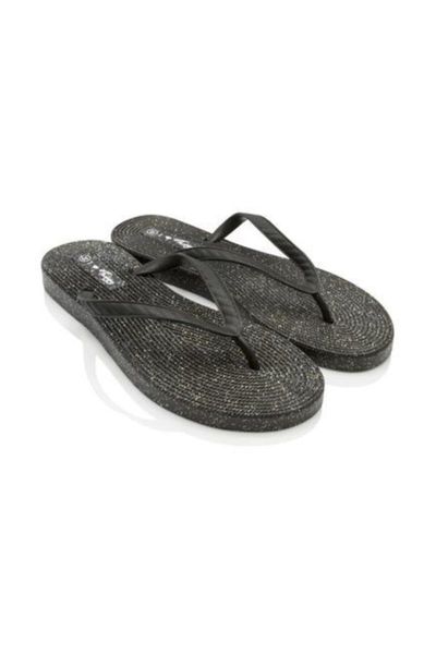 

slippers black silvery women 's thong sandals