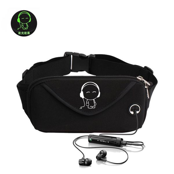 

waist bags for women men black fashion belt bag travelling waistbag mobile phone biking printed pack bum fanny