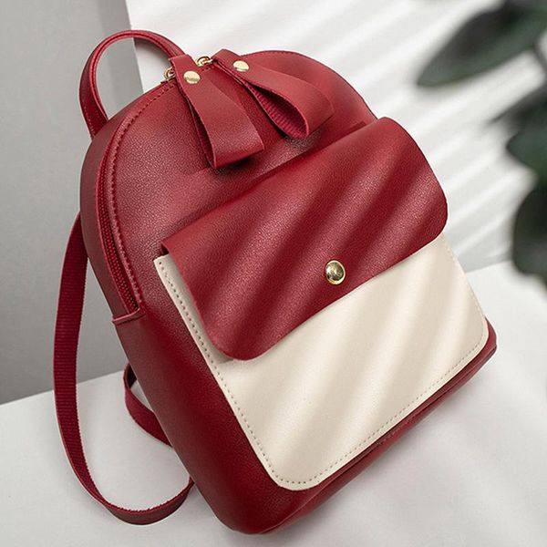 

diaper bags simple women's contrast change small backpack travel school for woman 2021 fashion casual backpacks