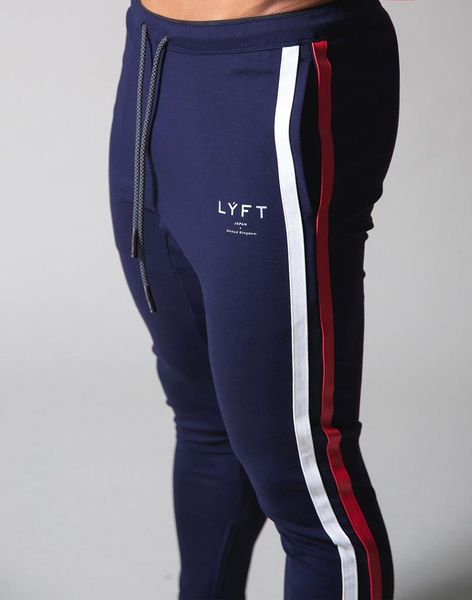 

men's pants men fitness casual elastic bodybuilding clothing navy military sweatpants joggers 2021, Black