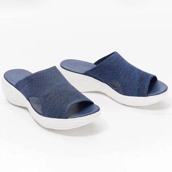 

slippers women latform sandals shoes 2021 slipper indoor outdoor flip-flops beach female zapatillas mujer, Black