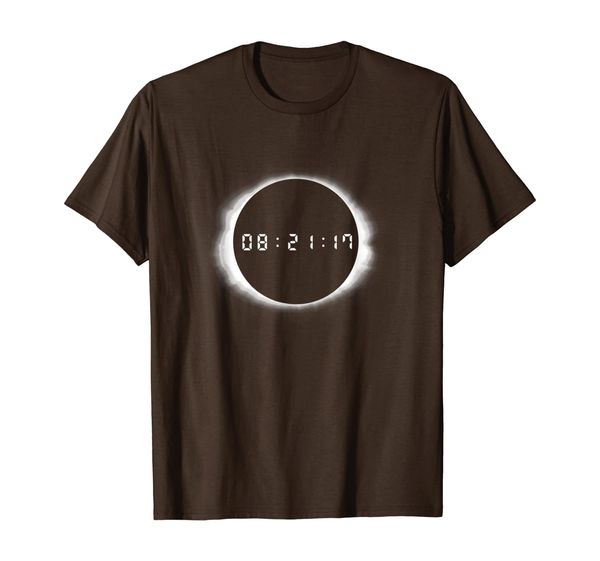 

total solar eclipse summer august 21st 2017 t shirt, White;black
