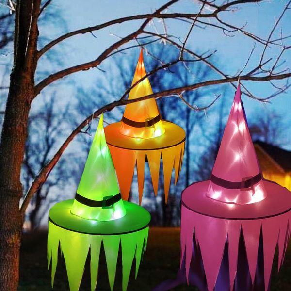 

party hats halloween led light up witch hat cap cosplay props costume decor