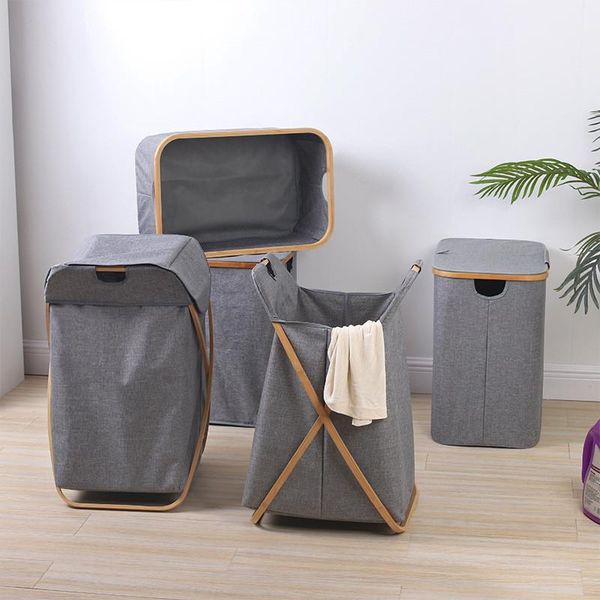 

storage baskets foldable laundry basket organizer for dirty clothes cloth hamper large capacity sorter collapsible folding bucket