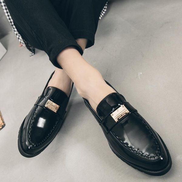 

dress shoes for wedding summer leather brown fashion black men loafers male casual man lather luxury men's big size