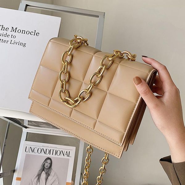 

evening bags square style luxury high-quality chain shoulder for women 2021 fashion handbag all-match women's designer messenger bag