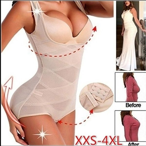 

women siamese corset postpartum thin waist slimming bodysuit shapewear underwear body shaperss corsets underwe, Black;white