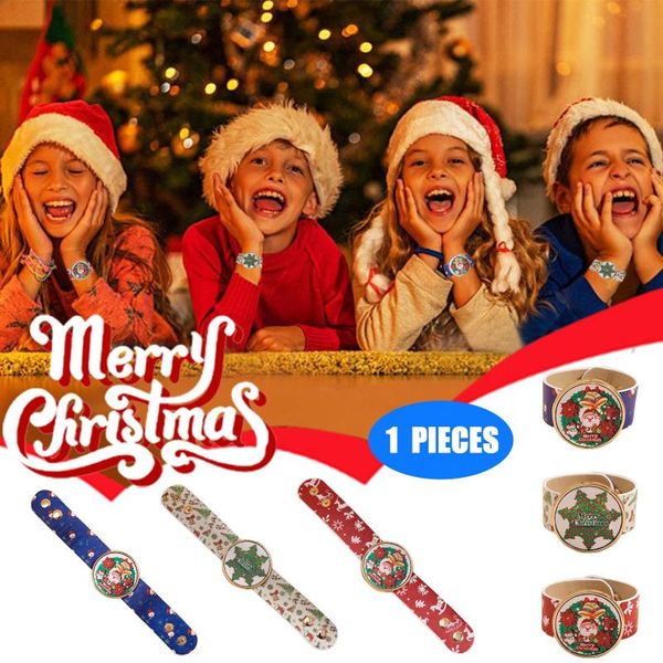 

bangle christmas bracelets on hand clap ring children's bracelet for women kids funny bangles 2021 trend boys girls party gift, Black