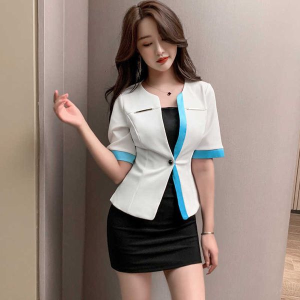 

luxury evening dress health care technician stewards uniform profsional beauty salon bath female foot therapy beautician work cloth, Black;gray