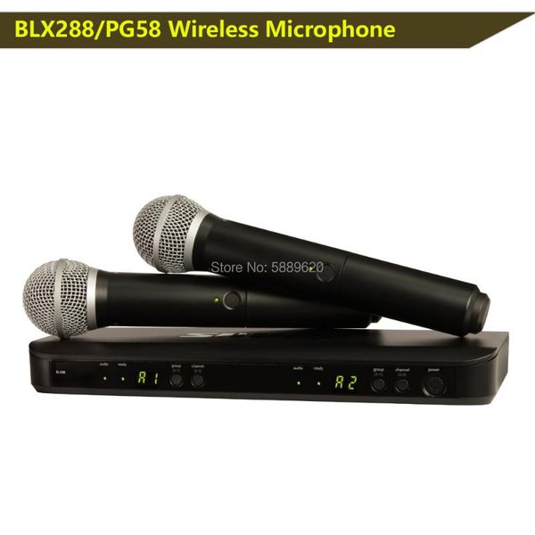 

, blx88/pg58,blx288 professional uhf pll true diversity wireless microphone dual microphones