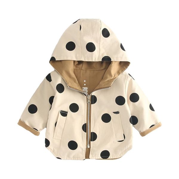 Grosso Meninas Dupla Saída Jaquetas Primavera Outono Crianças Outerwear Carta Esporte Com Capuz Casacos Crianças Roupas Bebê Meninos Trench Coat 220222