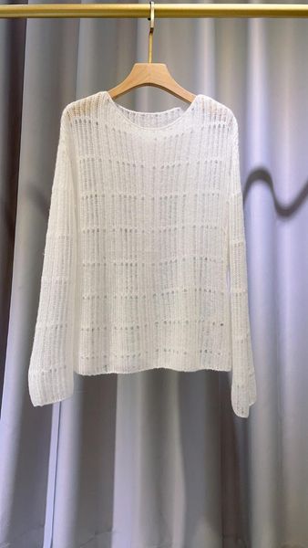 

women's polos 2021 spring and autumn solid color cotton 0724, White