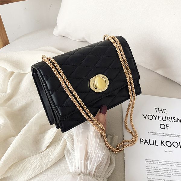 

womens chain shoulder bag fashion large capacity messenger bag striped girl mobile phone handbag pu waterproof