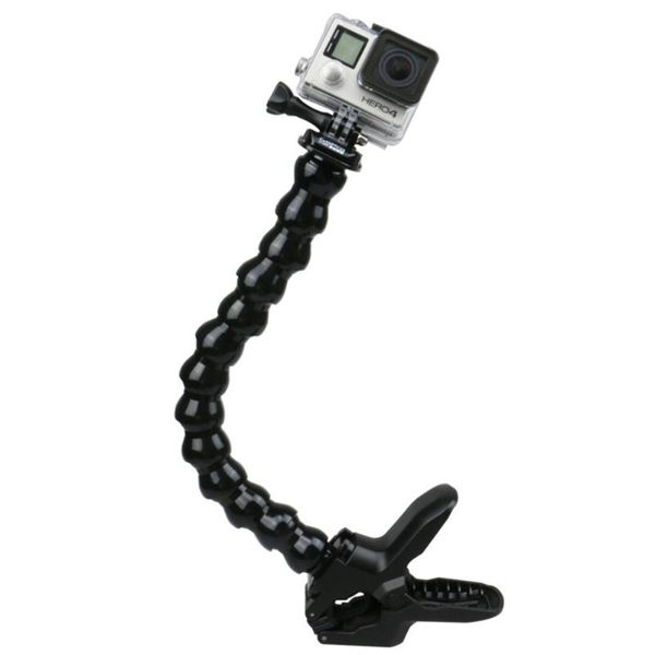 

adjustable holder mounting neck with jaws clamp flexible support soft pipe hero 1/2/3/3+/4/5 for sj 4000/5000/6000 tripods