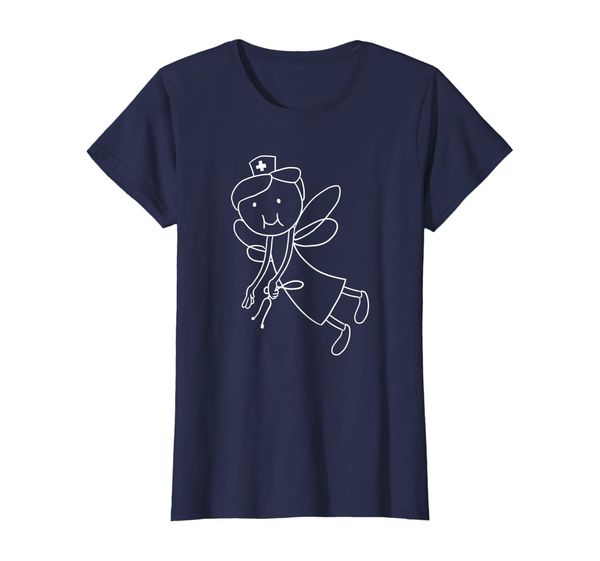 

Womens Fairy Nurse With Stethoscope Cute Magical Healthcare Gift T-Shirt, Mainly pictures