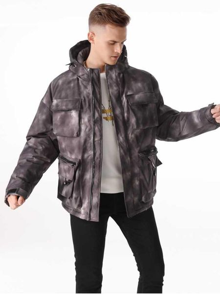 

men's down & parkas shashike studio nebula camouflage japanese cotton jacket loose thick parka. item no. 1894p160, Black