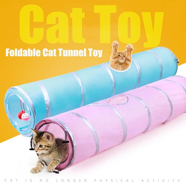 

cat toys pet tunnel toy play foldable kitten bulk cave