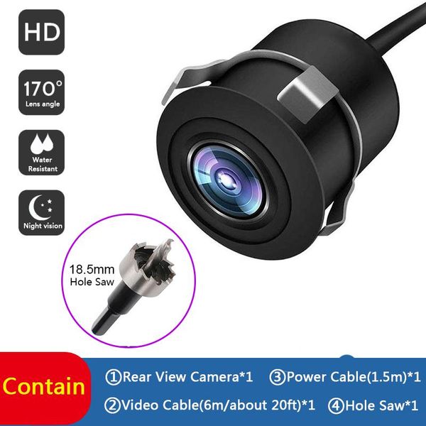 

car rear view cameras& parking sensors 170° wide angle hd night vision camera highly waterproof reversing monitor reverse backup camcorde
