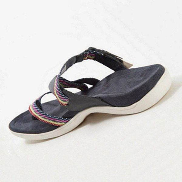 

shoes woman 2021 female slippers rubber flip flops elastic band big size flat summer hawaiian slides pu fabric scandals rome, Black