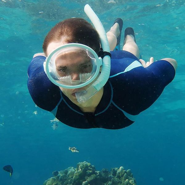 

snorkelling mask anti leak full face snorkel set 180 panoramic view professional classic round equipment advanced diving masks
