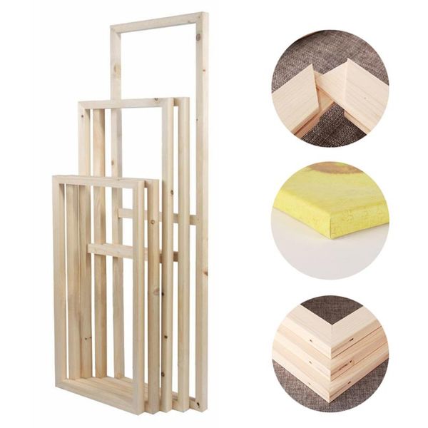 

frames wood picture frame diy posters tenon kit for canvas stretcher oil diamond painting wall art interior home decor