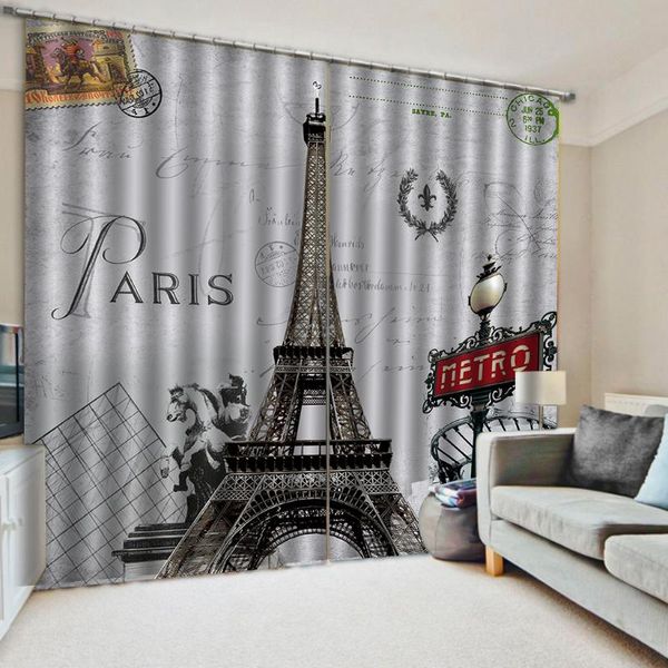 

city landscape window blackout curtains 3d print for bedroom living room decor treatments curtain & drapes