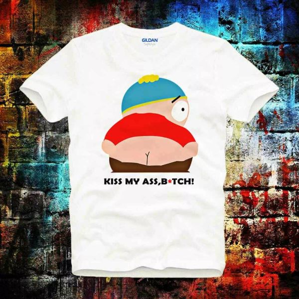

south park eric t shirt cartoon tee ladies t shirt b0116, White;black