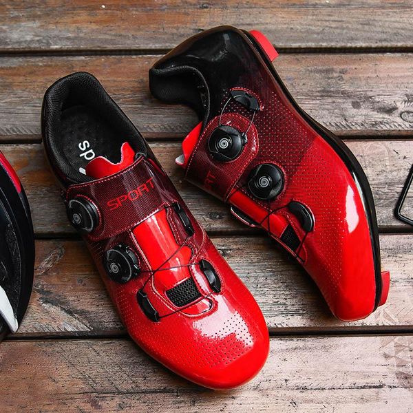 

cycling footwear road shoes all black professional bike breathable bicycle racing self-locking