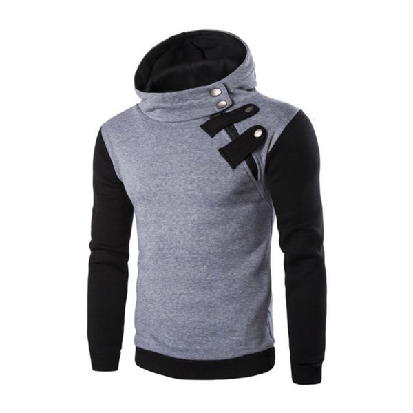 

men's & sweatshirts wholesale- solid casual hoodies oculos hombre hip hop men pullover hedging zipper sweatshirt slim fit male hoody 7d, Black